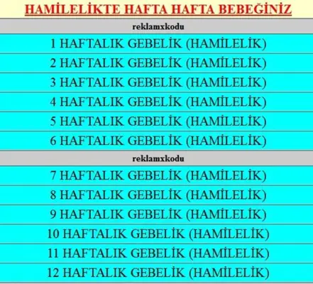 Hafta Hafta Hamilelikte Bebeğiniz android App screenshot 4